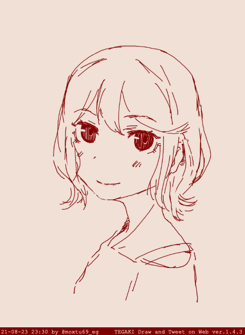 ボツ案(漣に見えないので) #tegaki_dt 