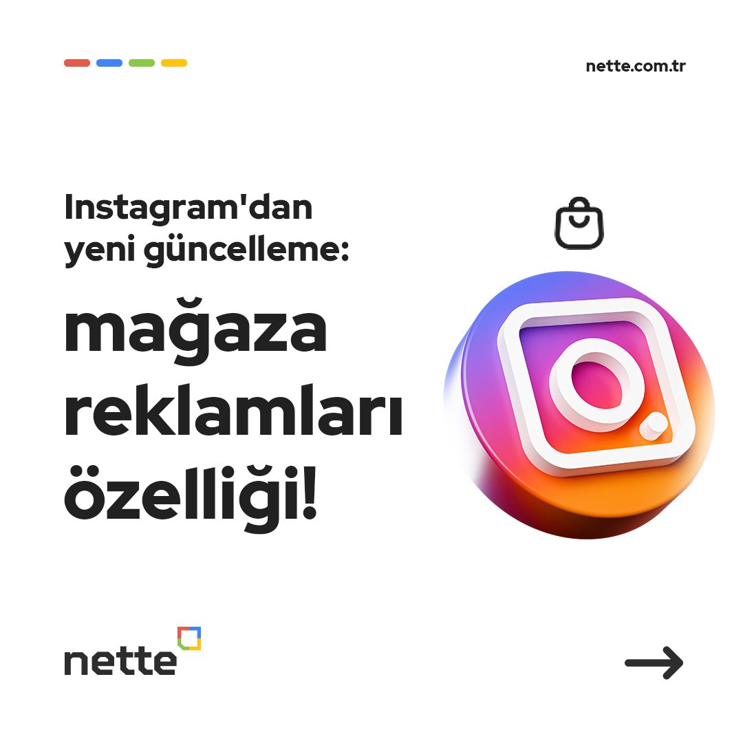 netteinteractiv's tweet photo. Instagram has activated the "shopping ads" update for business accounts that use the store feature. From now on, brands will be able to give various advertisements to their users in the shopping tab.

#nette #netteinteractive #digitalagency #dijitalajans #instagram #instagramads https://t.co/ufMcFzMibK