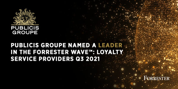 PublicisGroupe's tweet photo. Publicis Groupe is proud to be named a Leader and Top Ranked in the Current Offering category in the Forrester Wave™: Loyalty Service Providers, Q3 2021. https://t.co/10fJC7iGHD https://t.co/2hs2w6Ztbu