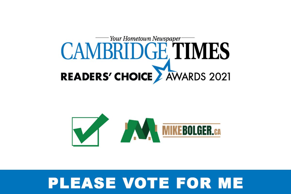 SellYourHouzz's tweet photo. WooHoo, I have made it to the top seventeen Best Real Estate Agents in the Cambridge Times Readers Choice Awards.
I would like to thank everyone for nominating me.
#readerchoiceawards #vote4mike #mikebolger #cambridgetimes #kwrealestateagent #kwrealtor #sellyourhome #kwregion https://t.co/PjuqNlrTFW