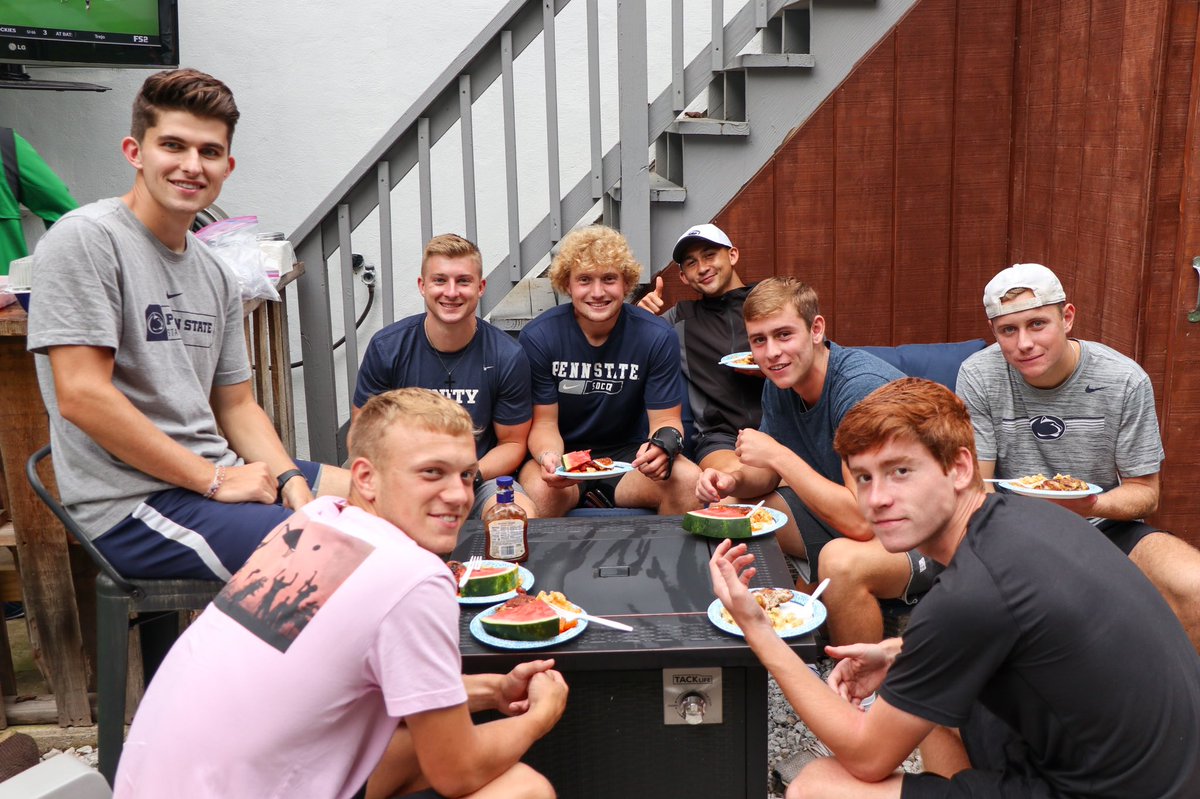 PennStateMSOC's tweet photo. Wrapped up preseason Sunday with some golf, good food and better company. 🏌️‍♂️🍽😎

#WeAre https://t.co/hQwBl3ZgQH