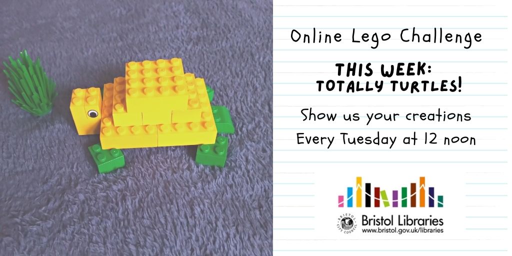 BristolLibrary's tweet photo. This week we're celebrating all things #testudine and have gone totally turtle ๐ข๐ข. So we expect we shell see all manner of Chelonia , but remember, on their ownia-no faces. Reply/tag us with a photo, and your first name and local library.
@BristolLibrary #virtuallego https://t.co/mQUk6Lgd2Q
