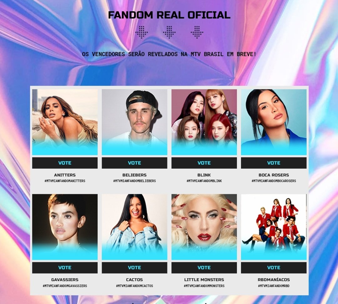 UpdateKGirls's tweet photo. BLACKPINK foi indicado em duas categorias no MTV MIAW 2021.

• Hit Global.
• Fandom Real Oficial. https://t.co/L0WrPesDRN