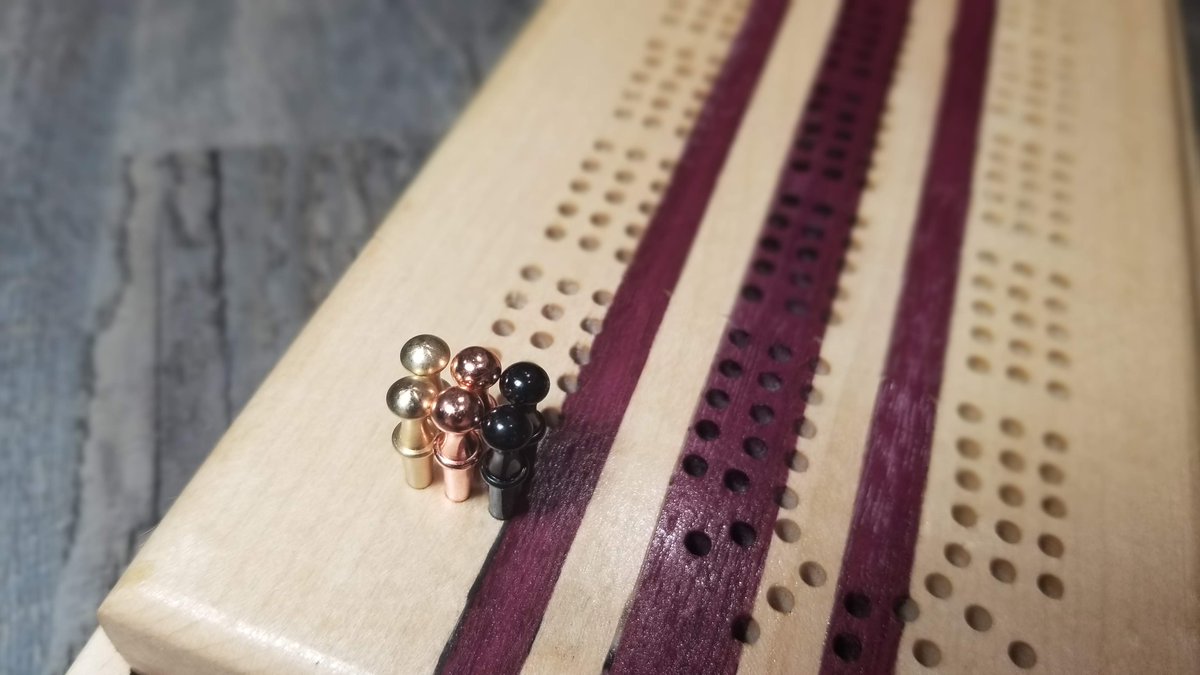WoodstuffCanada's tweet photo. Ash and Purpleheart cribbage board
https://t.co/efHhcDWFA4 https://t.co/UR2RVXQAXl