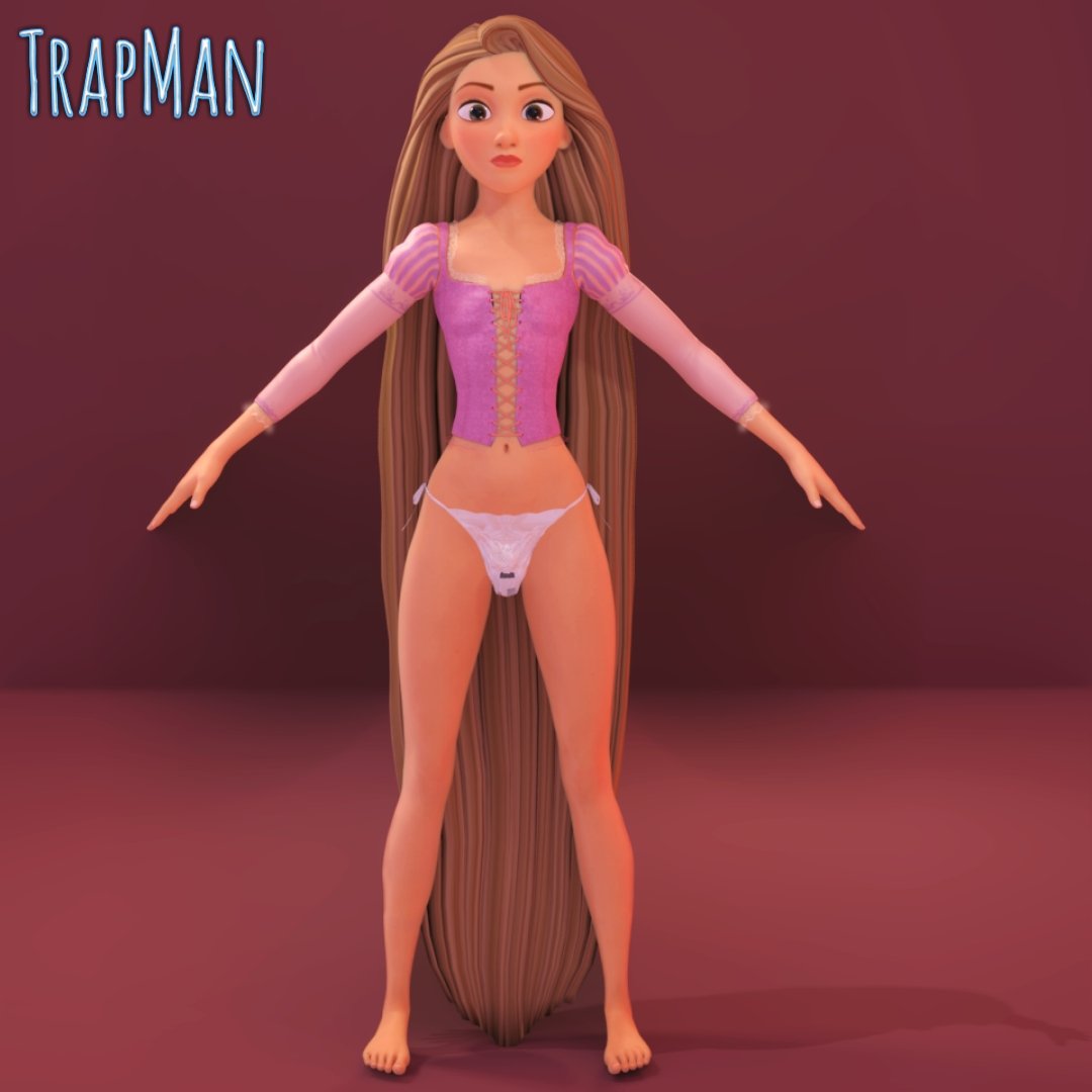 TrapManArtist's tweet photo. #Blender3d #nsfw #Femboy #trap #GenderSwap #m2f #Rule63 #Rapunzel #Disney #tangled #PRINCESS https://t.co/qZglDh3i19