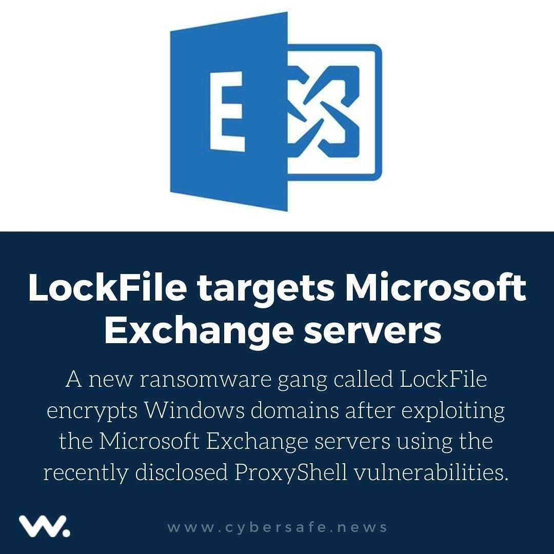 LockFile ransomware targets Microsoft Exchange servers

#lockfile #ransomware #microsoft #exchangeserver #microsoftexchangeserver #proxyshell #vulnerabilities #petitpotam #lockfileransomware #security #cybersecurity #whizsecurity #infosecurity #itsecurity #hacking #cybersafe