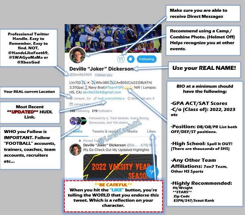 8Egan's tweet photo. PSA…… All High School Athletes looking to be Recruited!!! Help Yourself by Helping College Coaches find you and your information! 2 Great Examples of what your Twitter should look like! 👀 Make it a one stop shop!!!!!!!!!!!!! ‘23’s Sept 1 is coming fast 🏎 https://t.co/dT850C1dkL