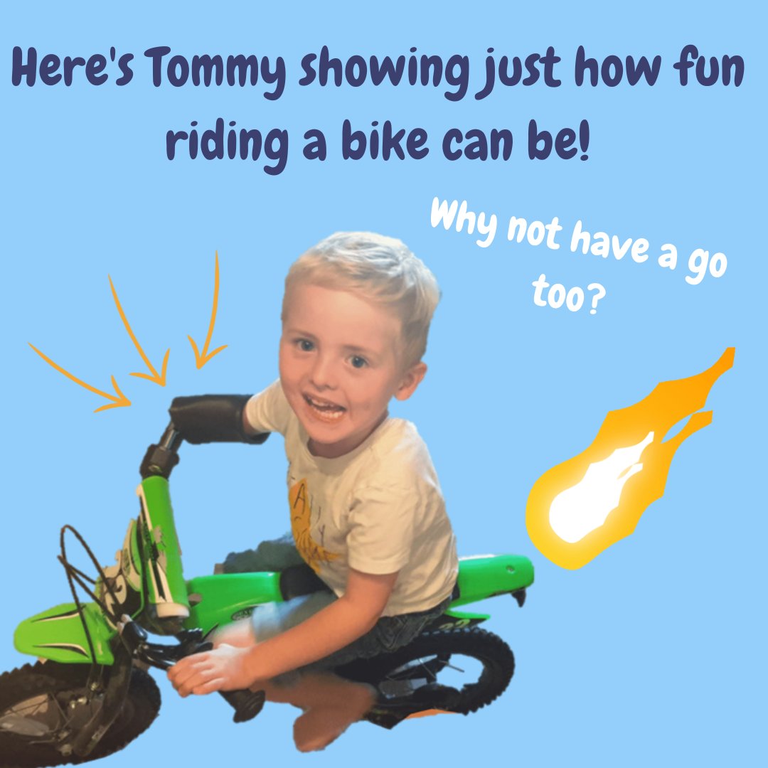 Fancy a bike ride? 🚲

@LimBoFoundation have created a great bike adaptation to help other children with little arms have as much fun as Tommy 😎🧡

#upperlimbdifference #bikeadaptation #assistivedevice #summerholidays