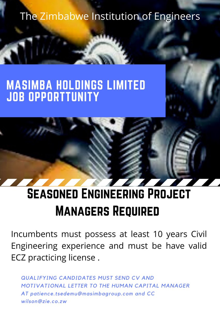 Masimba Holdings Limited are looking for seasoned Engineering Project Managers