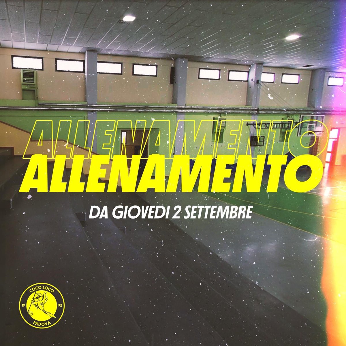 Coco_Loco_PD's tweet photo. Finalmente parte ufficialmente la stagione 2021/2022 con il nostro primo allenamento!๐ฅ๐
๐ Dove: Palestra Duca degli Abruzzi
โฐ Orario: 18.30-20.30
๐ Quando: ogni giovedรฌ a partire da giovedรฌ 2 settembre
#cocolocopadova #takethenextlevel ๐กโซ https://t.co/vsCAjS2YD2