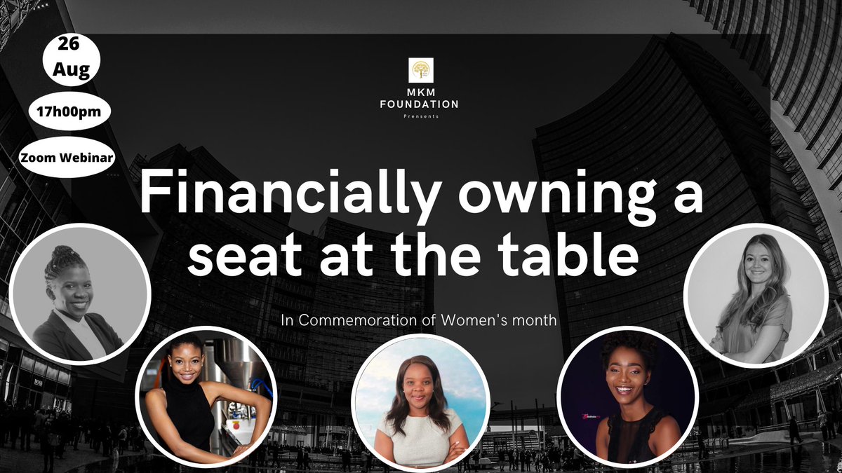 mkm_foundation's tweet photo. On the 26th as we host #financially_owning_a_seat_at_the_table with a round discussion on How Millennials Can Earn Their Seat At The Table.

Register now to book your seat 👉🏿👉🏿 https://t.co/rjLnZj5CIT

🗓: Thursday, 26th August 2021
🕧: 5pm 
🔗: https://t.co/rjLnZj5CIT

#Webinar https://t.co/DMGjyICz30