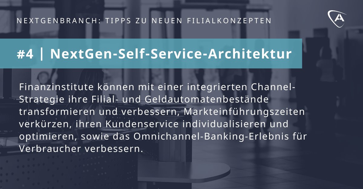 AurigaSW_German's tweet photo. #Banken müssen eine fortschrittliche Self-Service-Architektur aufbauen, um das Kundenerlebnis zu optimieren. Diesen und mehr Tipps zur #NextGenBranch, lesen Sie im Artikel von Niccolò Garzelli auf risControl Online: https://t.co/gHboUsgqpm https://t.co/EOkAXniC6y