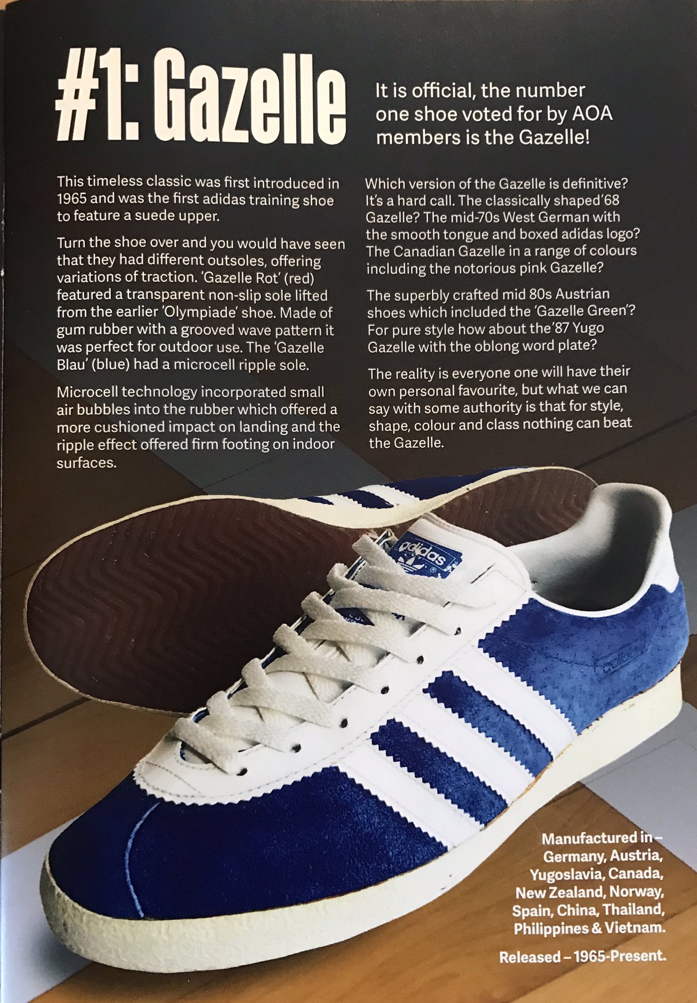 Adidas gazelle made in cheap china