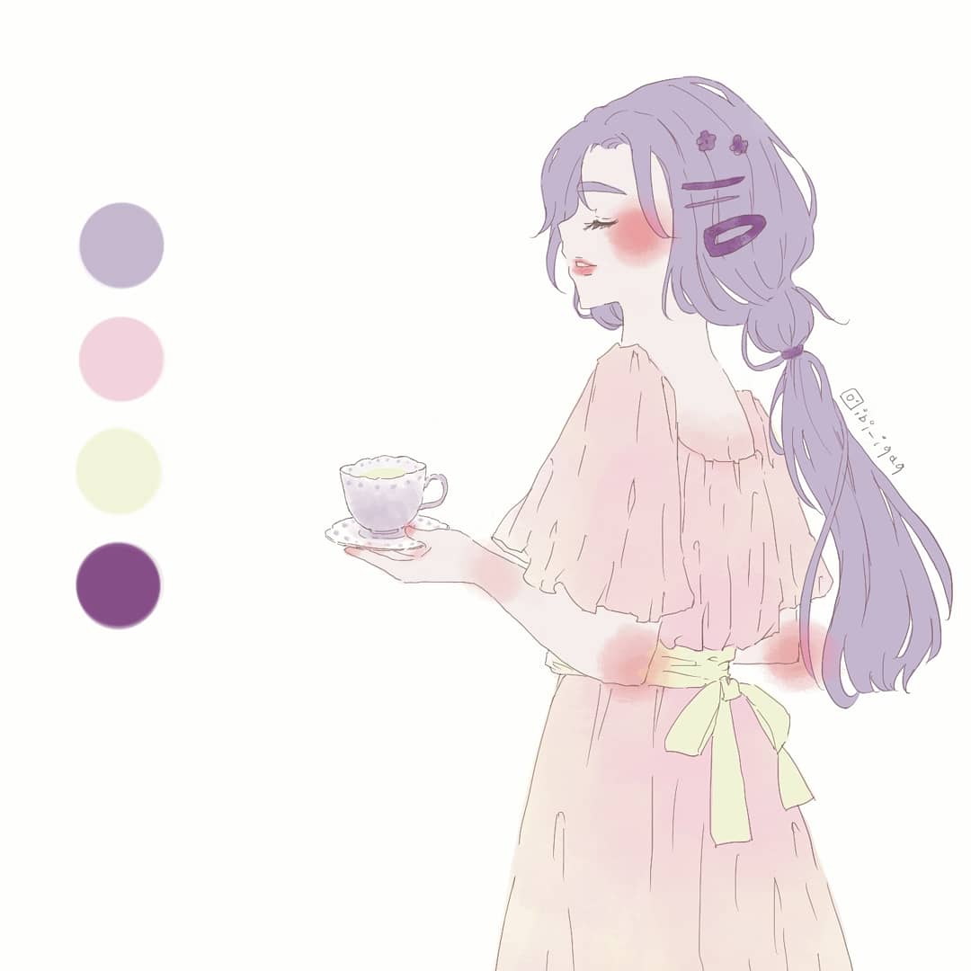 Cyaro 久しぶりに投稿 Tea Time イラスト好きさんと繋がりたい イラスト好きと繋がりたい 絵描きさんと繋がたい 絵柄好みって人にフォローされたい 女の子イラスト かわいいイラスト 落書き 夏の創作クラスタフォロー祭り ティー