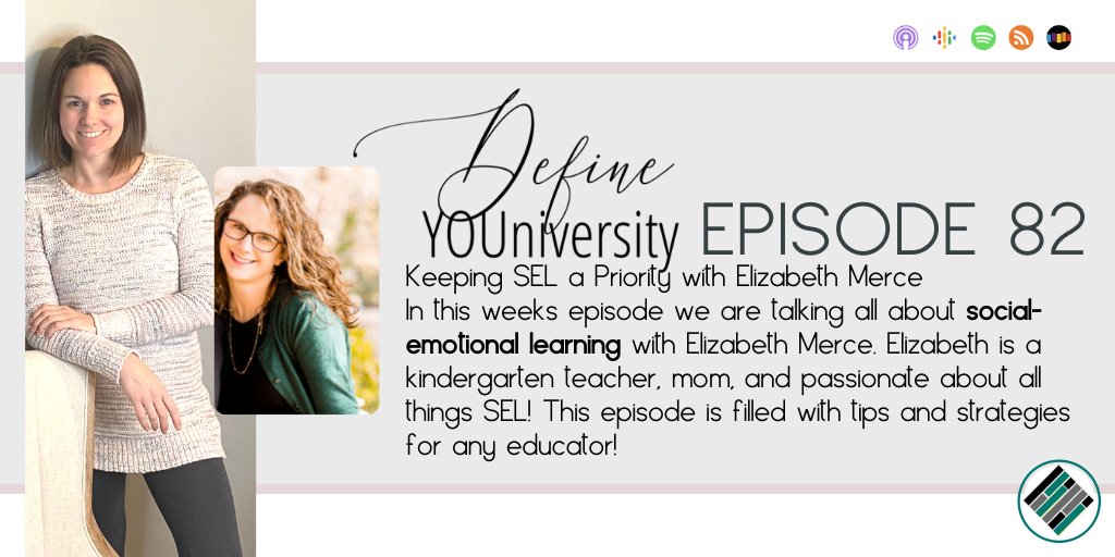 Episode 82 is out NOW! Join @EMercedLearning and I as we unpack all things related to SEL, behavior systems, and so much more! Listen here: bit.ly/3moXKUQ #defineyouniversity #ditchtheclips