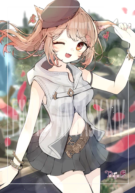 🌸🌱

#FF14 #FFXIV #ミコッテ #FF14イラスト 