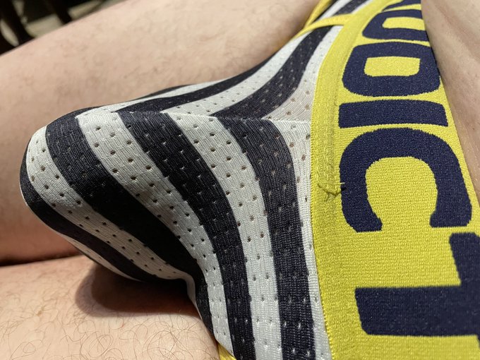 Working from home today so I’m only wearing underwear. Love these new addict navy underwear. What are