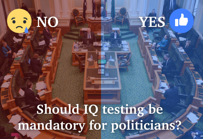 Als großer Verfechter der #Epistokratie oder #Philosophenherrschaft (bit.ly/3zfTZok) freute es mich überaus, dass man in #Queensland in #Australien nun einen #Intelligenztest für #Politiker anstrebt! Da blieben uns einige sehr üble Dinge in der #Politik erspart! #btw21