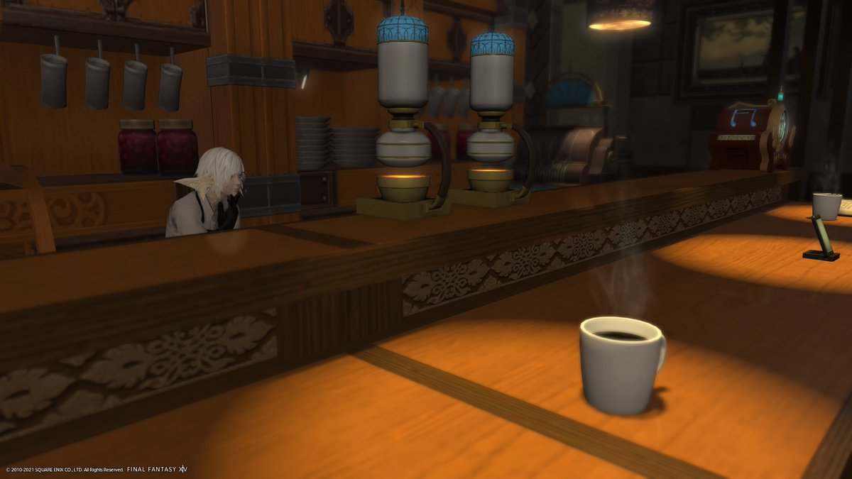 Ariserfe's tweet photo. 改装喫茶【Cafe:Ataraxia】
Zeromus-Mist-4-10
この後、21:30~22:30頃まで営業予定です
#CafeAtFF14 #ゼロムス商店街 https://t.co/0va2MklXvM