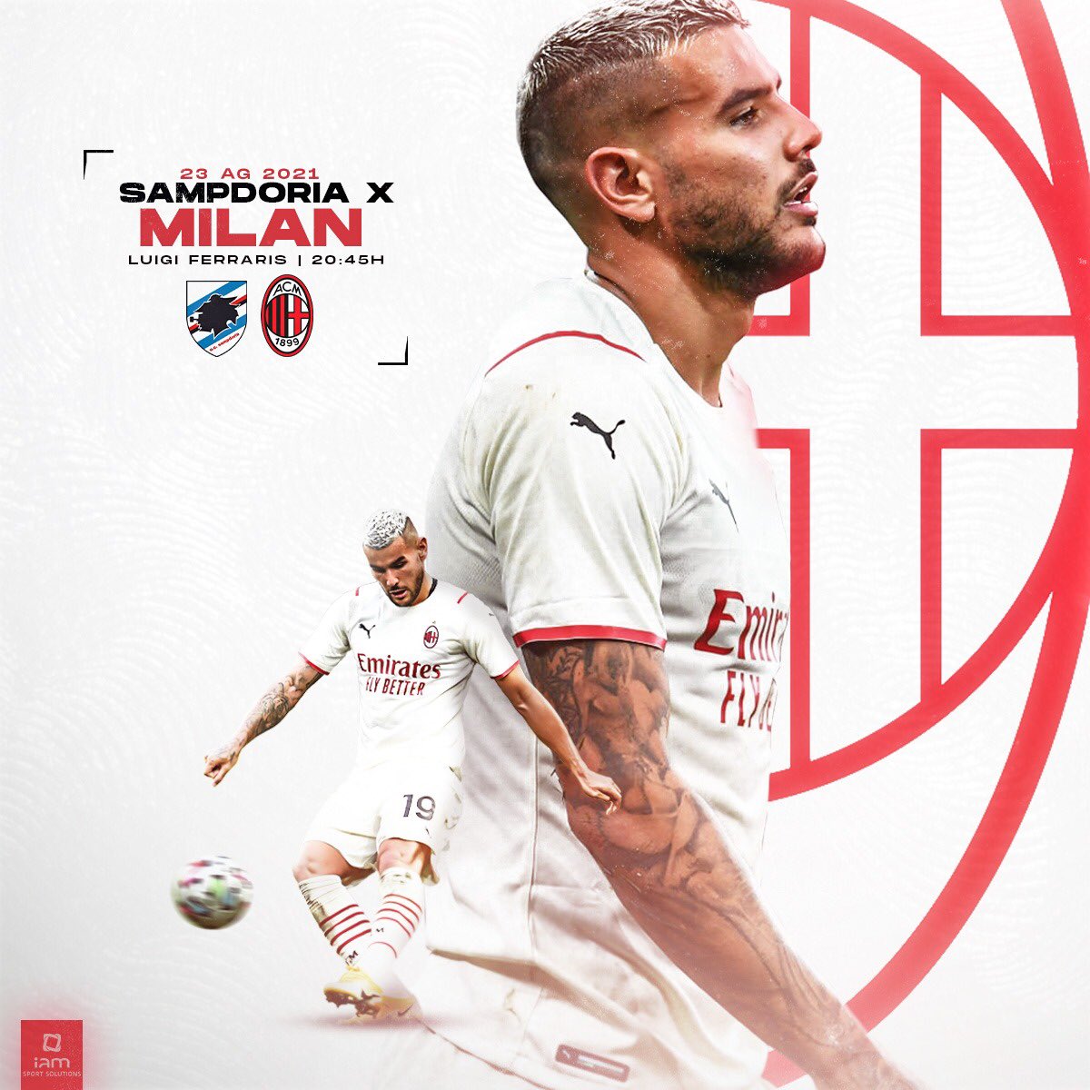 TheoHernandez's tweet photo. 🔛 Let’s go @acmilan!!! 💪🏼⚽
#SampdoriaMilan 🔴⚫ #SerieATIM #TH1️⃣9️⃣ https://t.co/LESMnxMCSu