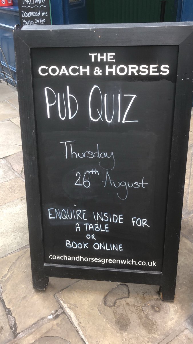 TheCoach_se10's tweet photo. Busy Thursday coming up! Gin tasting and pub quiz hosted by Emma! Book your table now for both! Comment which gin you would like to try! 👇🏼 #booknow #gintasting #pubquiz #greenwichquiz https://t.co/GLR38uGy0o