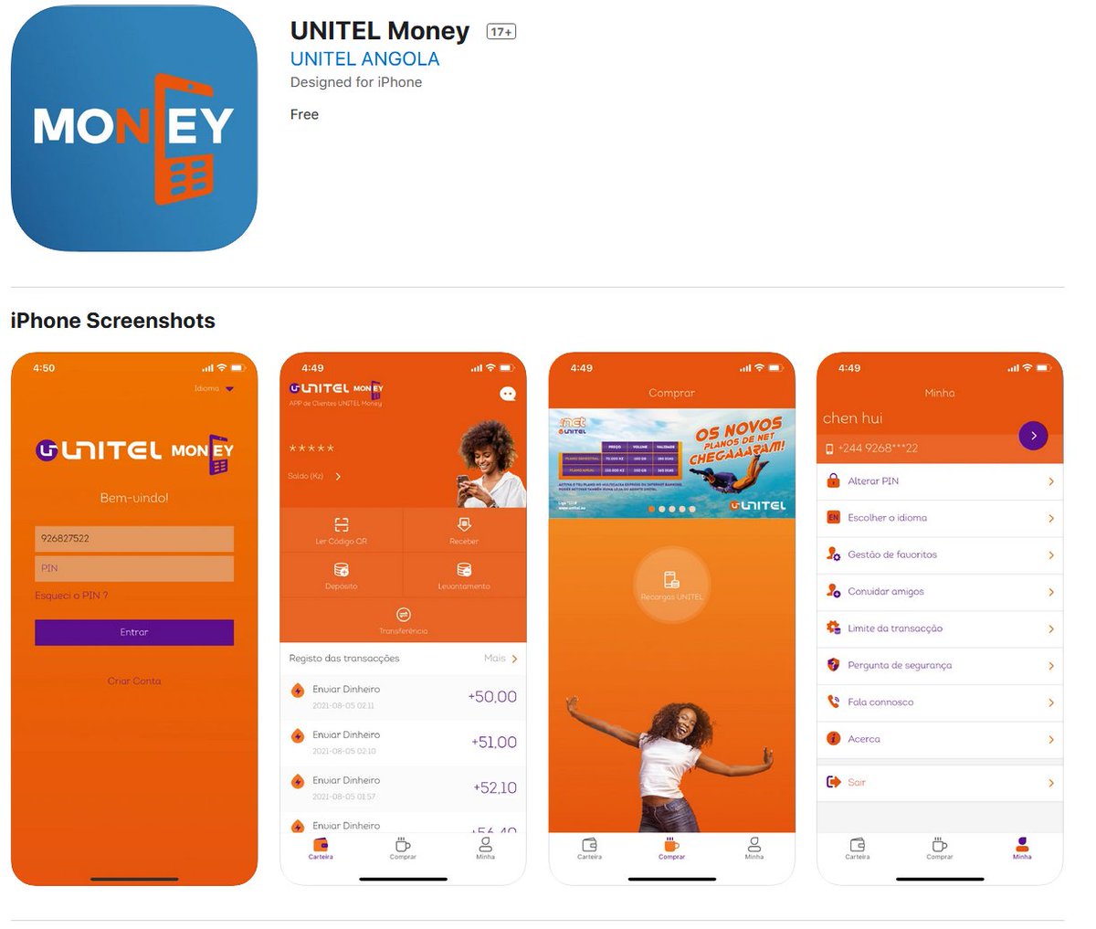 ivomartins's tweet photo. #UnitelMoney app on the AppStore
https://t.co/wSaycJZuLE https://t.co/0Cj08UrTTA
