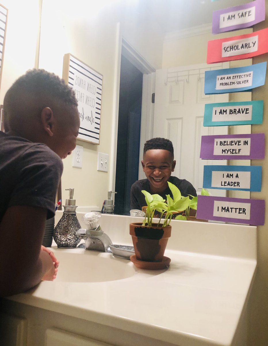 SchoolMommy's tweet photo. Words are powerful! What we pour into children is what we get out.  Plant seeds of love, positivity, peace and resilience. Good morning ❤️ #Affirmations #AffirmationStation https://t.co/ylk3ANwdoj