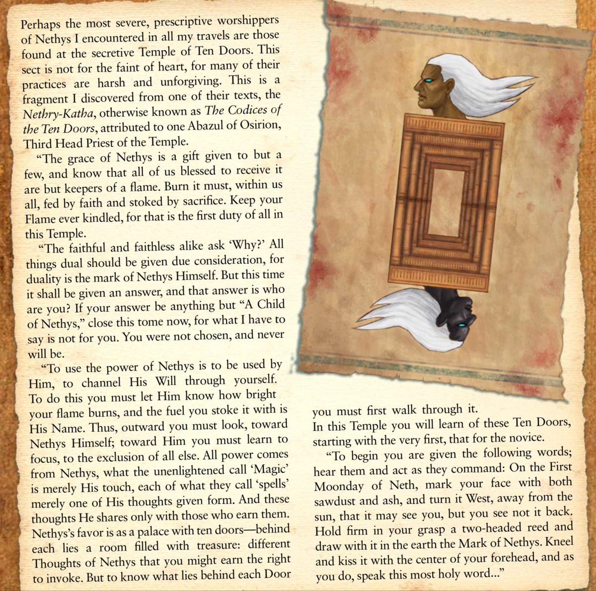 GBraenar's tweet image. One thing about Secrets of Magic that fascinates me from a lore standpoint is the comparison of different theories of Magic. For example, take these two excerpts about Nethys—