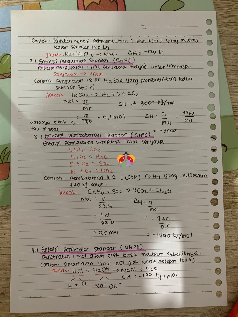 studenthings's tweet image. catatan kimia kelas 11 / kls XI 
✅ TERMOKIMIA ✅
by studenthings.