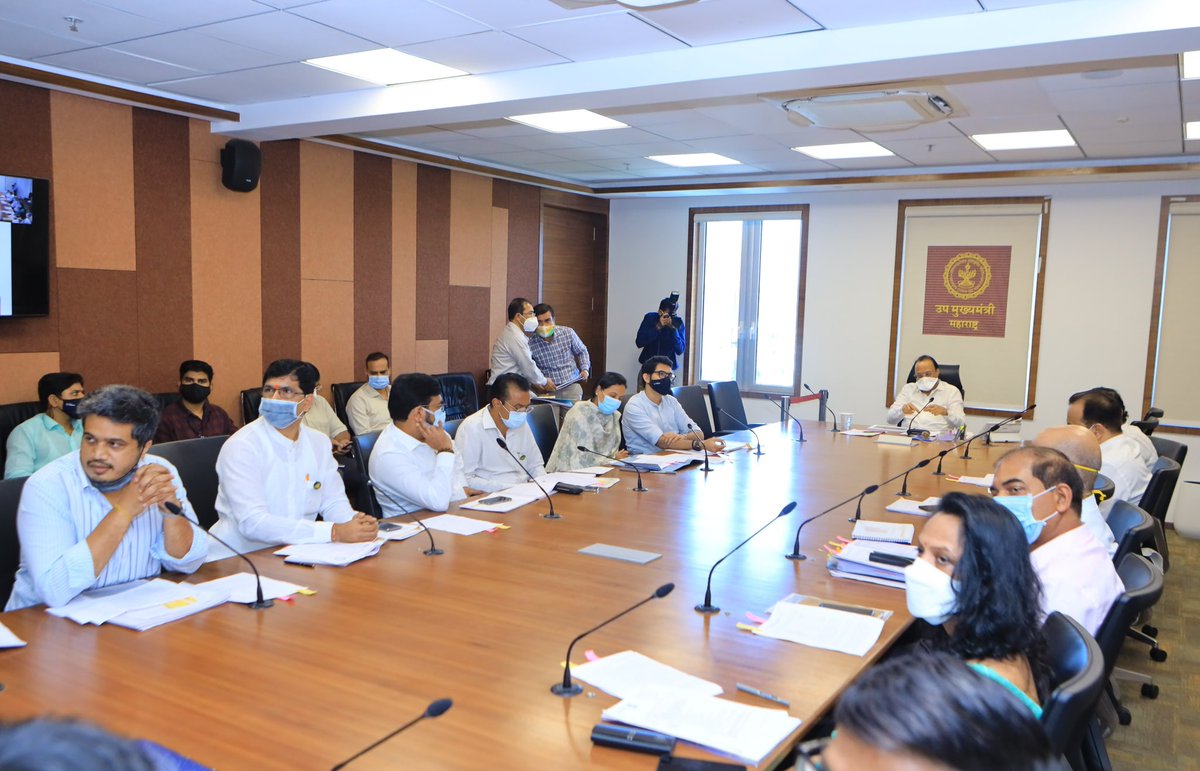 AUThackeray's tweet photo. To expand the realm of spiritual tourism in Maharashtra, I attended the meeting chaired by DCM @AjitPawarSpeaks ji to discuss the proposed developmental plan for the Ashtavinayak Circuit. This also includes initiatives that will promote the local economy &amp; employment. https://t.co/OMTHYWnTOn