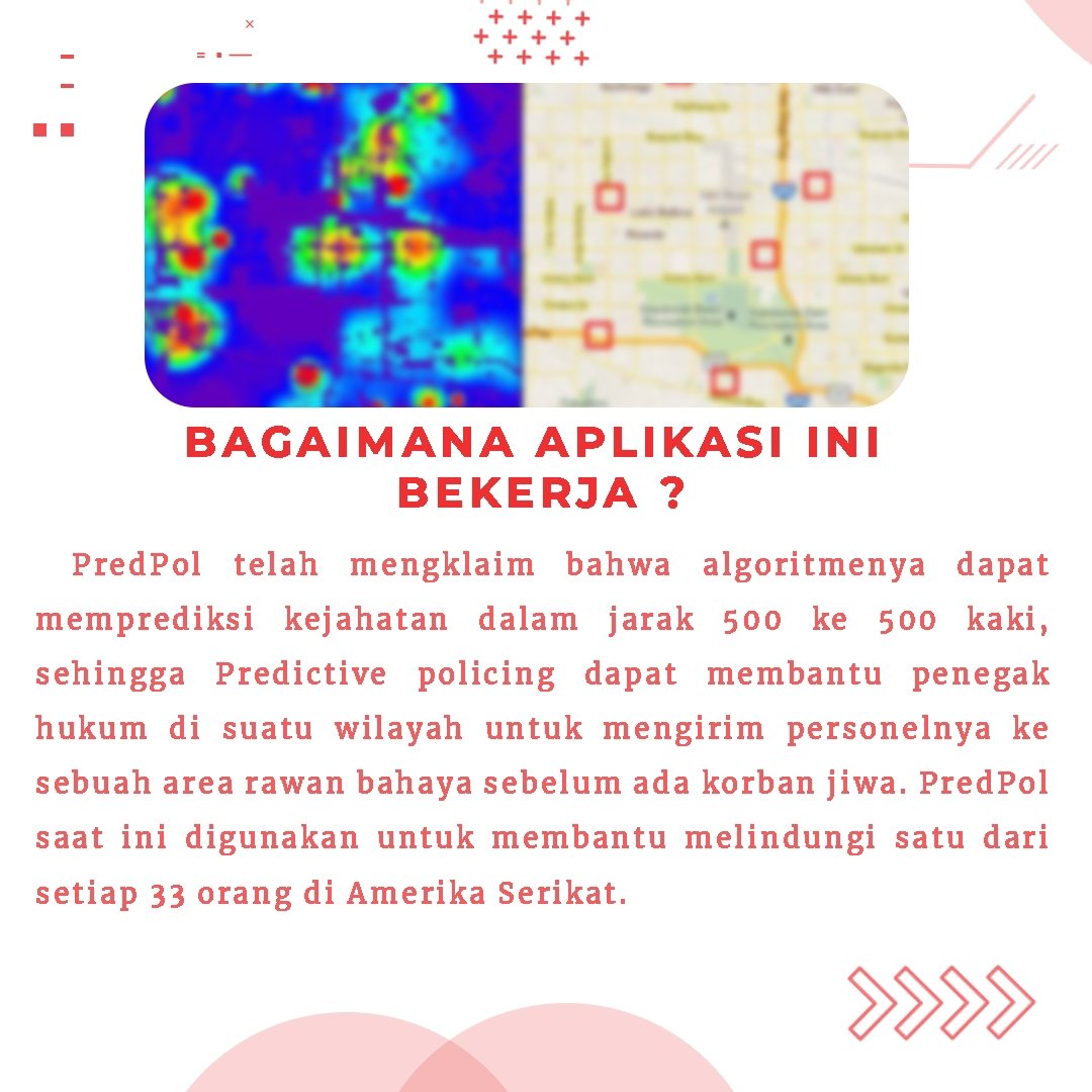 isuhukum's tweet photo. Ada yang tahu dengan aplikasi ni ndak?
.
Kali ini Tim Isu Hukum ingin berbagi pengetahuan umum tentang aplikasi keren ni kepada para #ngisu Terkait tentang prediksi kejahatan waw! Kira-kira di Indonesia bisa ndak ya?
.
Keep learning and doing UPS! Don't forget to sharing! https://t.co/LJPRh0cJZc