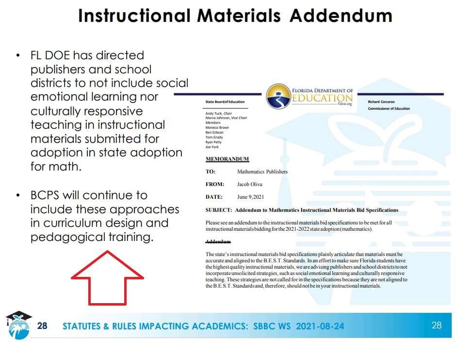 FabSchools's tweet photo. @EducationFL on 8/24, @browardschools plans to review statutes and rules. This is the last page. Is this how the process works? Just tell the state we don’t intend to listen? Any comment @ChristinaPushaw? 

https://t.co/qyJZmPMwxs https://t.co/n1e2lhJnBu