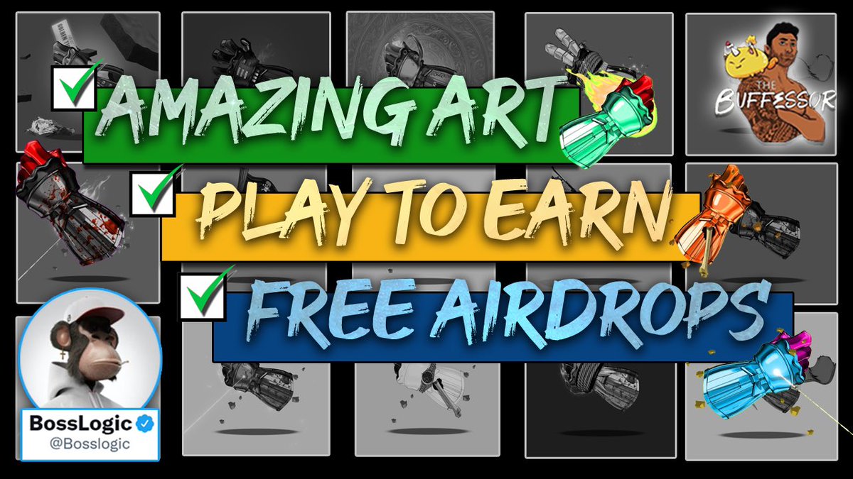 New YouTube video is up! 

@bossdropsnft by <a href="/Bosslogic/">BossLogic</a> 

I’m super into the project so I’ll be making more YouTube vids on this for sure. 

Not only is the art amazing, but there will be play to earn 🤩. 

Link: youtu.be/d7MLL6JlzYM

Retweet &amp; subscribe for daily nft videos 😀