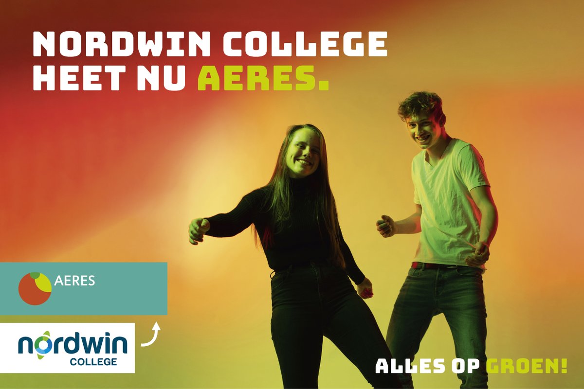 Nordwin College heet nu Aeres. Sinds de fusie in 2020 werd gewerkt aan het vormen van één agrarisch opleidingencentrum (#aoc). De organisatie gaat nu onder één naam verder, met een duidelijke keuze voor #groen. #AeresVMBO #AeresMBO #merkomslag #fusie 
👉 bit.ly/Nordwin-Colleg…