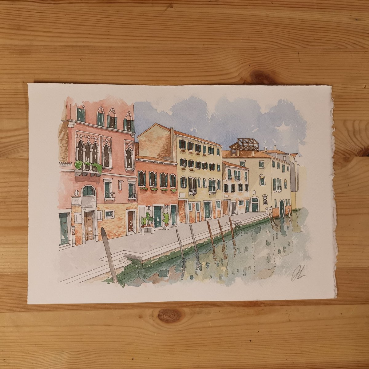 Plum2Creations's tweet photo. Last brush stroke given and now it's ready to go to its new home
#plumplumcreations #artstudio #printmakingstudio #veniceitaly #veneziaitalia #venezia #venice #watercolor #customwatercolor #drawing #painting #acquerello #disegno #studiodarte #waterreflection #illustration https://t.co/FSoQPRPgDV