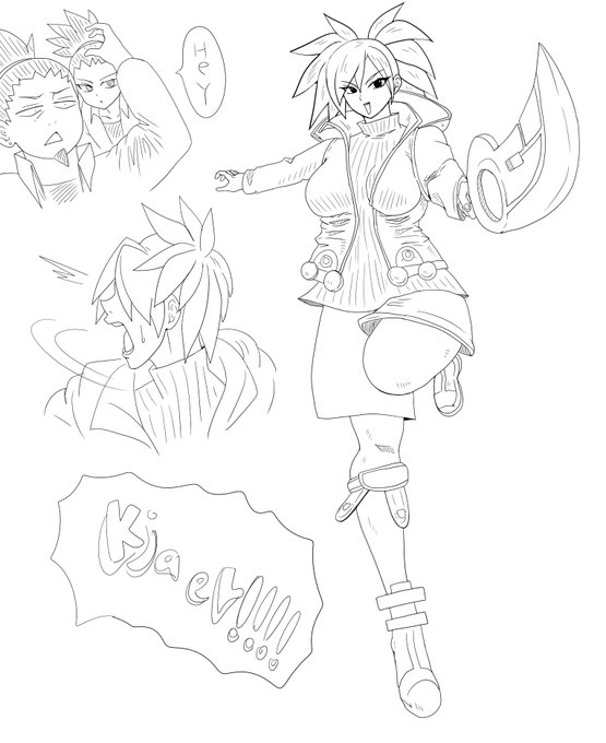 リク絵で描いたゼノブレイドのコスプレをしてるところを旦那と息子に見つかって絶叫する隠れオタクのテマリ 