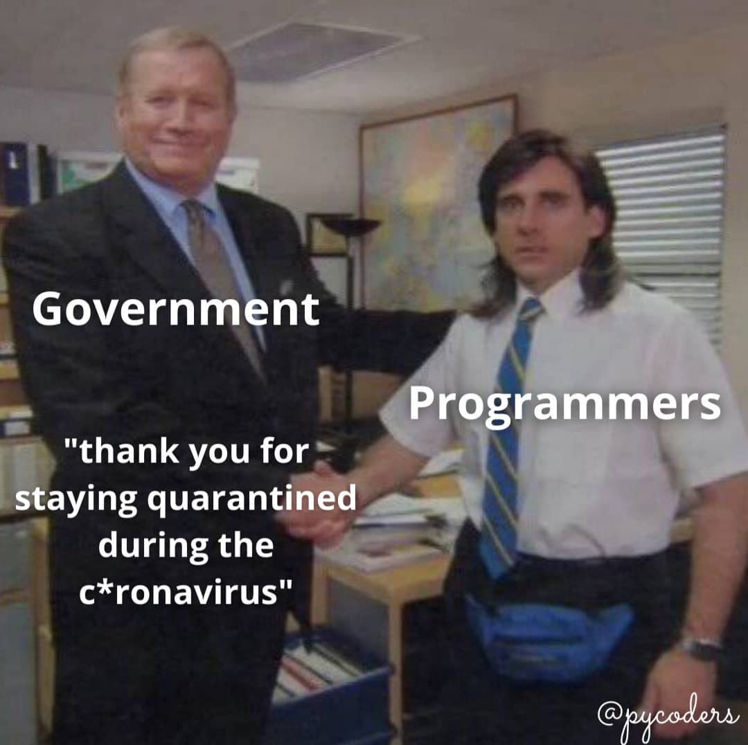 _qu4nt's tweet image. Always Quarantined 👨💻👩💻 via @pycoders 🚀
For More
.
.
.
#pycoders #python #programmer #programming #programminglife #worldcode #coding #codinglife #webdevelopment #webdeveloper #java #javascript #code #sql #perl #php #html #development #linux #learntocode #nerd #geek #coders