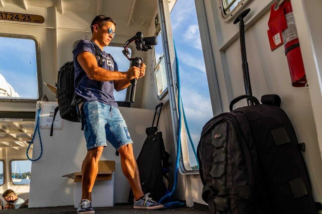 otbxair's tweet photo. The sun's out, the guns are out. Behind the scenes at the Freedom Tour last week on the Toronto Island 🏝️☀️

📸: @otbx_air https://t.co/Syp6oTWFvf