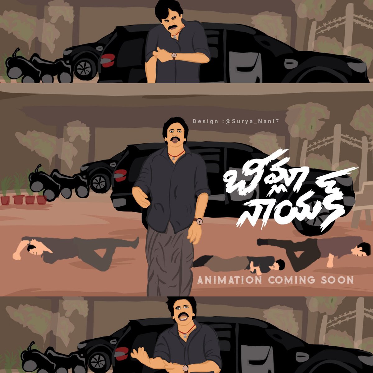 Bheemlanayak Animation Coming soon 🔥#GlimpseOfBheemlaNayak
Designe me :@Surya_Nani7
#BheemlaNayakArrivesToday
#AyyappanumKoshiyum 
#PSPKRanaMovie #BheemlaNayakGmilmpse 
@TrendPSPK