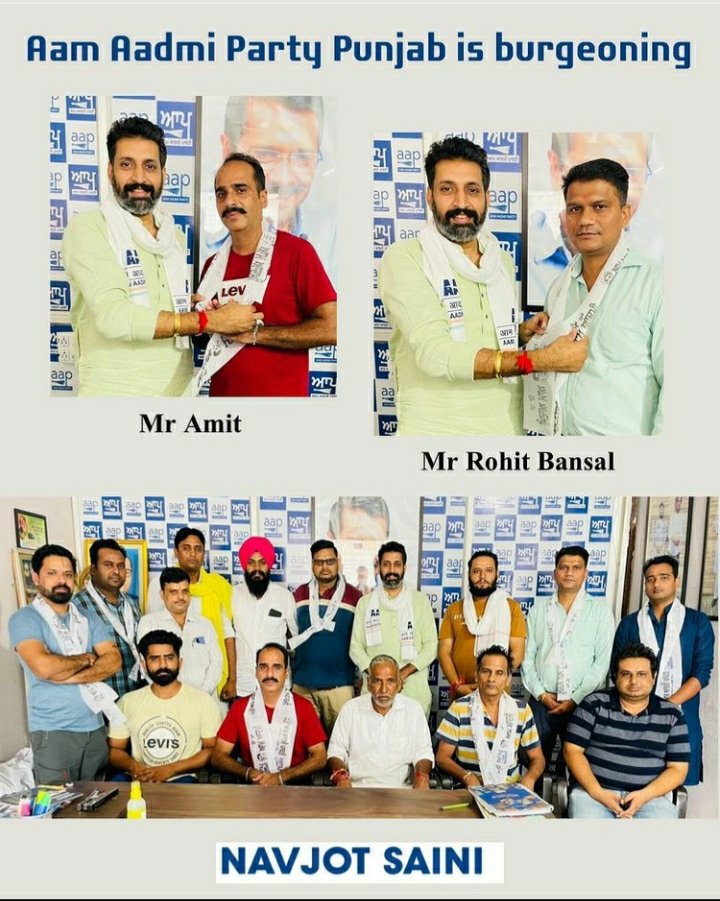 Navjotsaini09's tweet photo. @ArvindKejriwal @BhagwantMann @AAPPunjab @AamAadmiParty @JarnailSinghAAP @raghav_chadha @HarpalCheemaMLA @meet_hayer  @Sandhwan https://t.co/LTSiGFKPdI