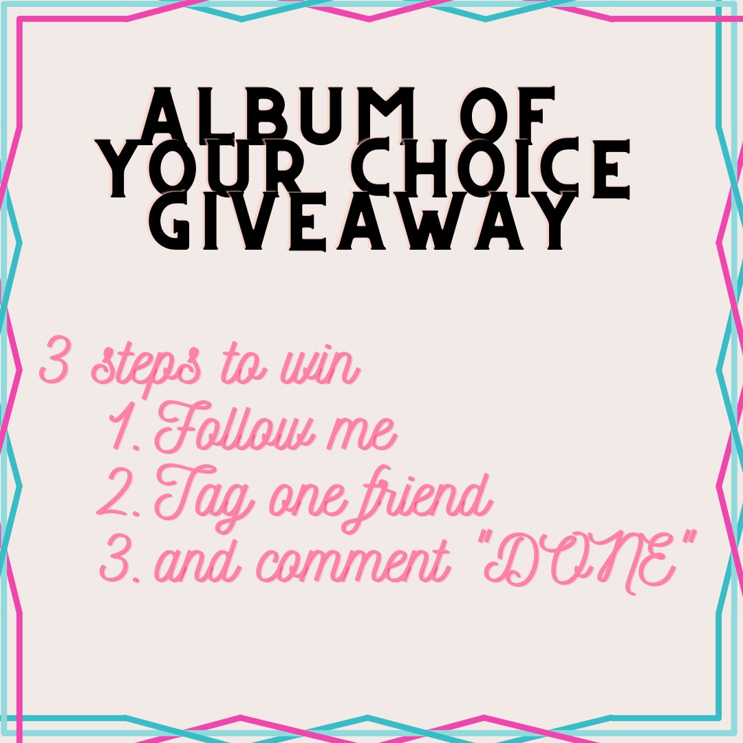 niniversestore's tweet photo. AUGUST OPENING GIVEAWAY
✨ KPOP ALBUM OF YOUR CHOICE ✨ 
from shopee <RM80

Your chance to win (1) album
- follow me
- tag one mutual

Multiple entries are allowed but make sure to tag different moot every single time &amp; not inactive accounts. Goodluck 🖤
END 15th September 2021 https://t.co/MGSbLEdosa