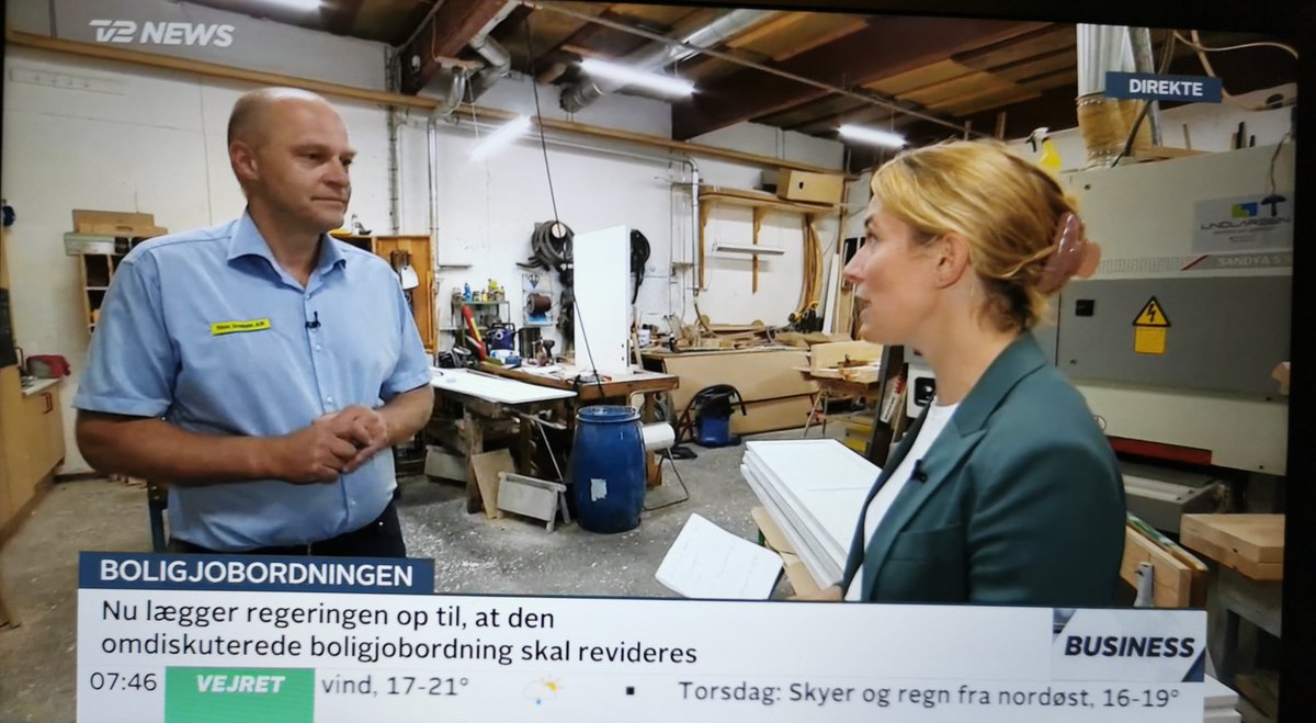 Her til morgen talte jeg med TV2 News om konsekvenserne ved at skære i håndværkerfradraget: Mere sort arbejde og færre arbejdspladser. Desuden er fradraget et økonomisk incitament for boligejere til at energirenovere og klimatilpasse deres bolig. #dkpol