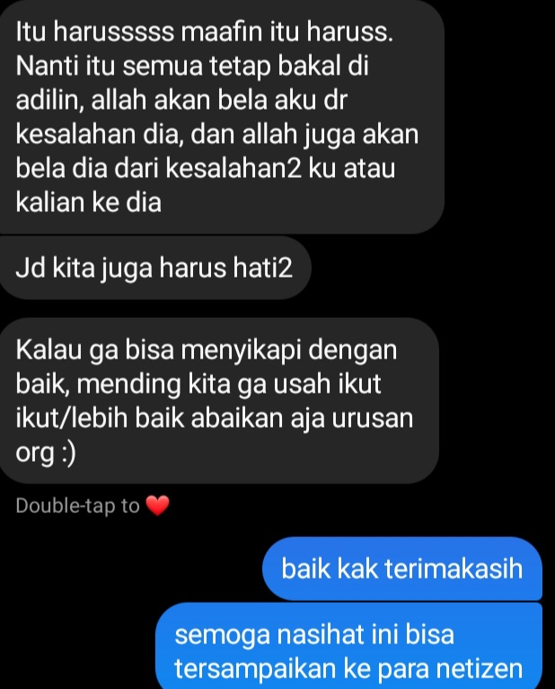 catmeowmeong's tweet photo. @AREAJULID halo ini aku udah dapat izin dari IG mas A untuk menyampaikan ini.
mas A yg mengalami kejadian udah memaafkan mbanya ya. :( https://t.co/g1zvZR8BVI