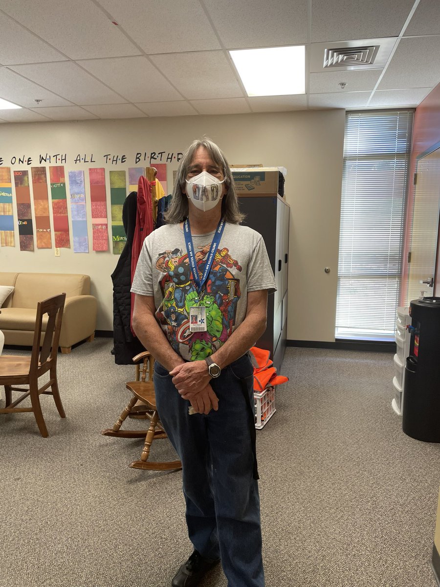 SandraJBarrett's tweet photo. Superhero Day at REMS!  Our staff is always ready to go to “infinity and beyond” for our awesome students!  Love it #REMS https://t.co/ccQECte1pr