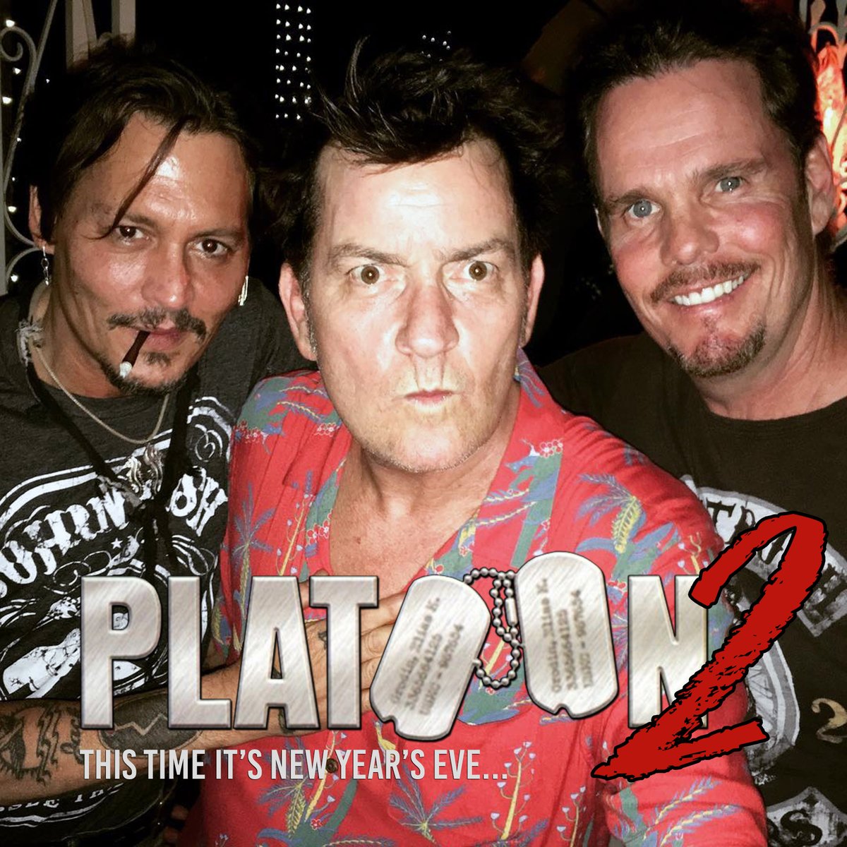 SeenTheSequel's tweet photo. They fought in 'Nam, but can they get through New Year's Eve?

Find in Platoon 2, with @charliesheen 

We make the movie sequels that never happened.

Subscribe and listen now.

Apple: https://t.co/u0ta7AlYrN
Spotify: https://t.co/bEza7nMelu
Google: https://t.co/Nv6odDvhZN https://t.co/VCiIG1b7Qj