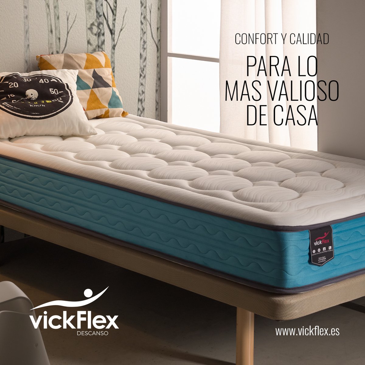 vickflex's tweet photo. Porque también pensamos en los reyes 👑 de nuestra casa, os presentamos el modelo Gala, colchón juvenil de muelle ensacado ideal para el descanso de nuestros hijos 😴 Visita nuestra web para saber más 👉 https://t.co/8Kt7F7yAoe #vickflex #colchones #fabricadecolchones #descanso https://t.co/syMIgRXh3I