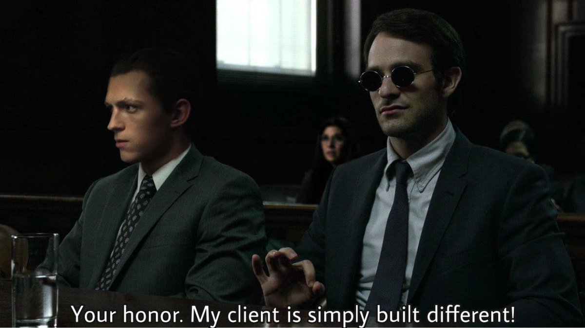 RT @blurayangel: Daredevil’s opening statement when defending Spider-Man #SpiderManNoWayHome https://t.co/qlRdi0Rffg