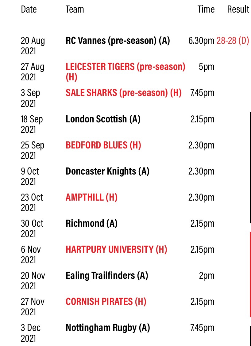 JerseyRedsRugby's tweet photo. Dates & KO times are now confirmed for all our @Champrugby games over the first 3 months of the coming seasonโฆ & just #FourSleeps until we entertain @LeicesterTigers ๐๐ฏ๐ช๐ฏ https://t.co/LRYZWJIrzQ