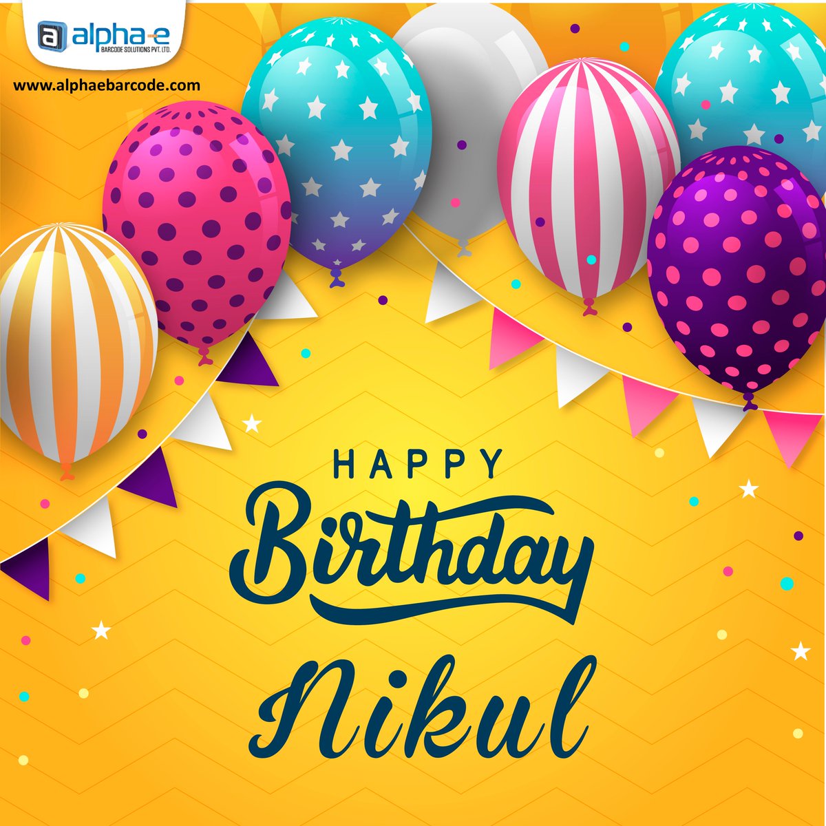 AlphaERPSol's tweet photo. Happy birthday Nikul 🎂🍫
We wish you a very happy birthday and may this special day brings you endless joy and lots of precious memories!!!
#Happybirthday #celebration #StayBlessed #accountingsoftware #alphaebarcode #birthdayvibes #birthdayfun https://t.co/GiD9oA6Ym9