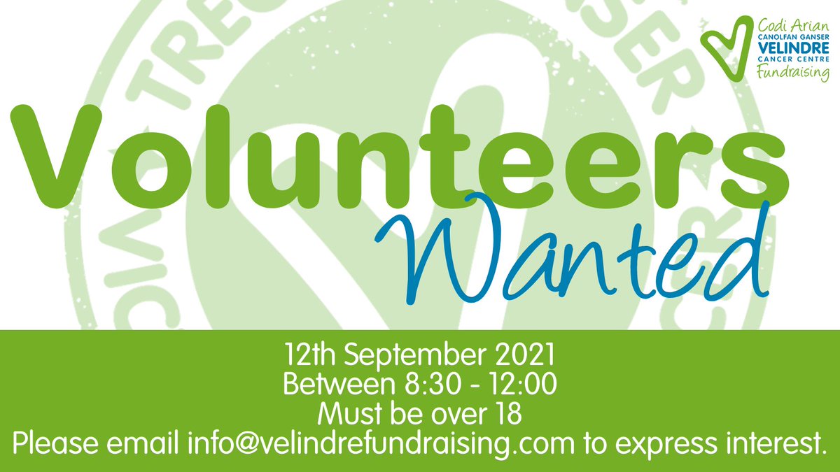 ❗ VOLUNTEERS WANTED ❗

We are looking for volunteers to help marshal our Castle2Castle race and register participants.

If you are available on 12th September between 8:30 - 12:00 and are over the age of 18, please email info@velindrefundraising.com to express your interest.